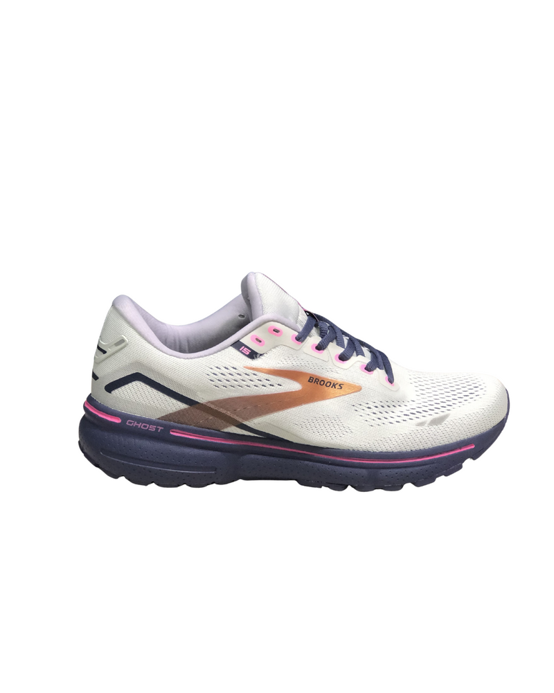 Brooks Ghost 15 White/Pink/Blue