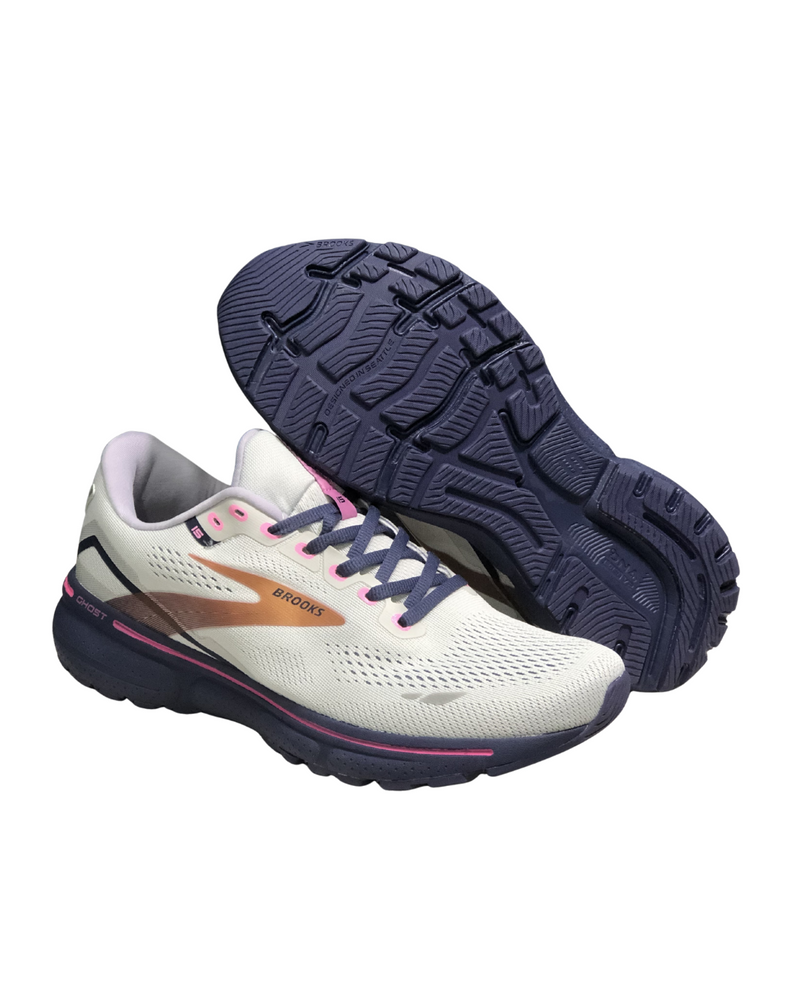 Brooks Ghost 15 White/Pink/Blue