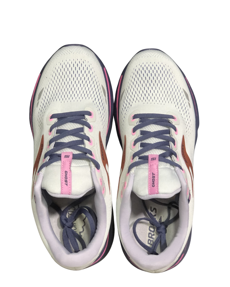 Brooks Ghost 15 White/Pink/Blue