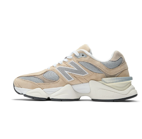 New Balance 9060 Marrom Claro/Cinza Metalizado